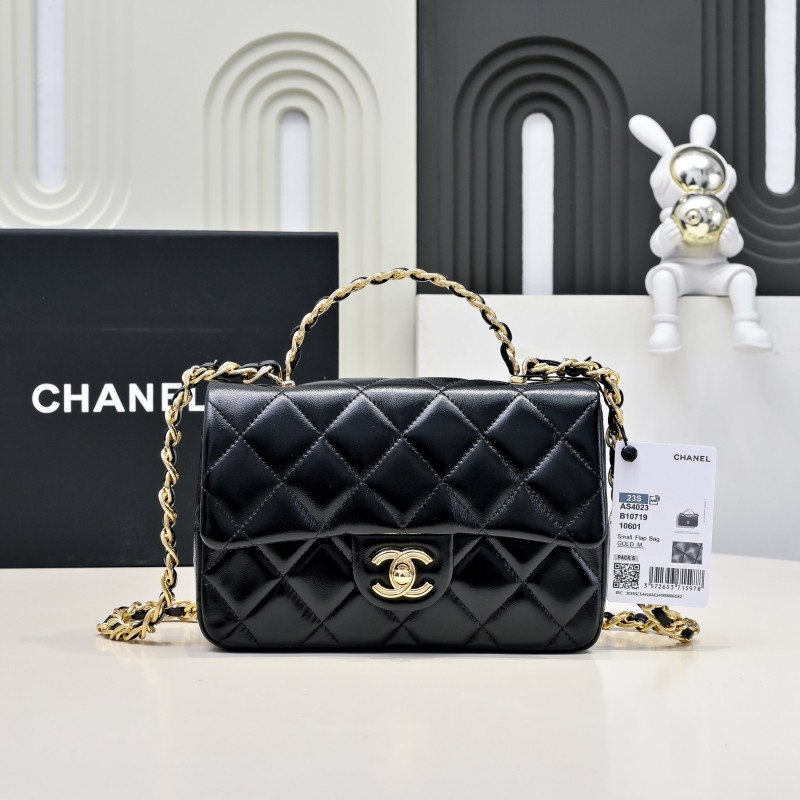 CHANEL 23s handle minicf黑色鏈條手袋