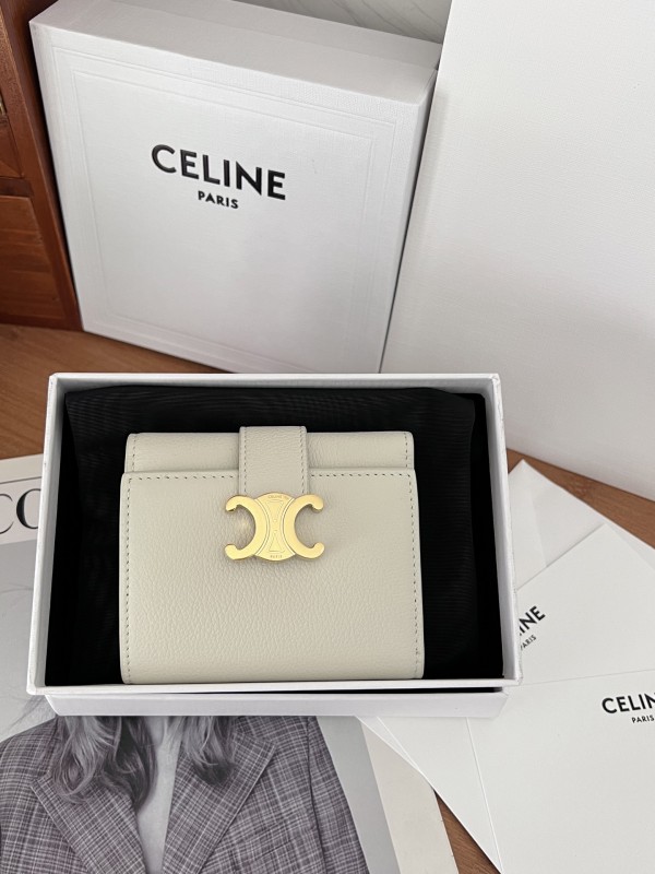 CELINE VICTOIRE柔軟小牛皮錢包