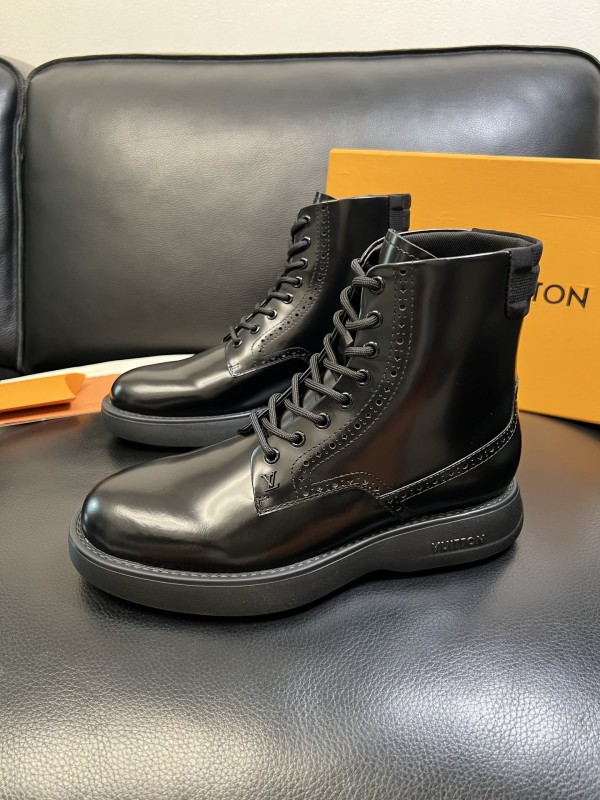 Louis Vuitton LV高品質頂級工藝品路易威登，高幫靴子專櫃同步